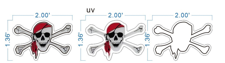 Pirate Skull & Crossbones LED Neon Sign