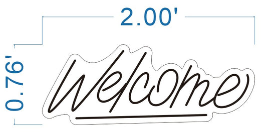 Welcome LED Neon Sign