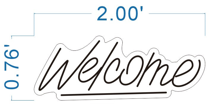 Welcome LED Neon Sign