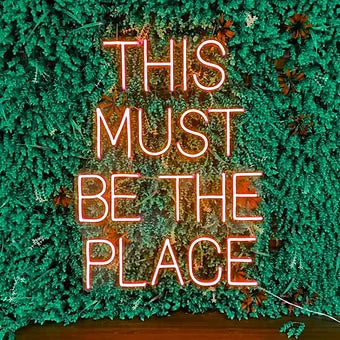 This Must Be The Place LED Neon Sign