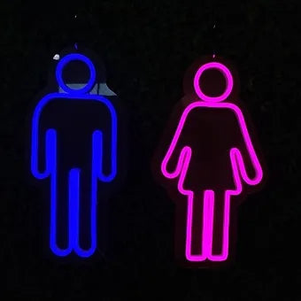 Male and Female LED Neon Signs