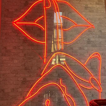 Shhh Gesture LED Neon Sign