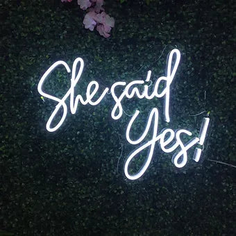 She Said Yes! LED Neon Sign