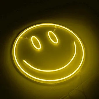 Smiley Face LED Neon Sign