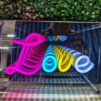 Love Mirror LED Neon Sign